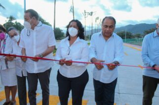 Inaugura Abelina López y Héctor Astudillo obra en zona Diamante