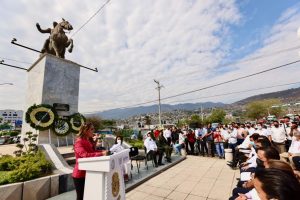 Rinde gobernadora Evelyn Salgado homenaje al “Héroe del perdón” General Nicolás Bravo Rueda