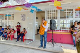 Inaugura titular del IGIFE obras en la telesecundaria Diego Rivera en Chilpancingo