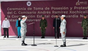 El Secretario General de Gobierno, Ludwig Marcial Teynoso Núñez, asistió a la ceremonia de toma de posesión y protesta del General de Brigadier Diplomado Estado Mayor, Andrés Ramírez Xochicali