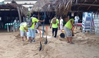 Atiende Promotora y Administradora de los Servicios de Playa de Acapulco afectaciones en Caleta y Caletilla por lluvias