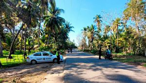 Fortalece tránsito estatal seguridad sobre la carretera estatal San Jerónimo-Las Tunas