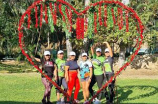 Gran celebración por el día del amor y la amistad en el parque papagayo