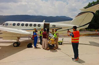 Trasladan vía aérea a menor de Chilapa a Toluca para recibir atención médica especializada: SSG