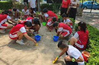 Niñas y niños asisten al Taller de Arqueología en el Centro Cultural Acapulco