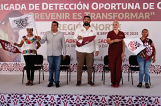 El DIF Guerrero e IECAN llevan brigada de detección de cáncer “Prevenir es Transformar” en Atenango del Río