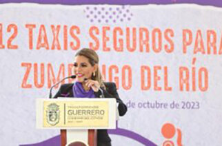 Evelyn Salgado pone en operación Transporte Violeta en Zumpango del Río