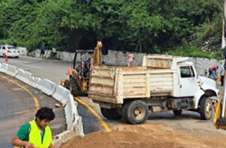 CICAEG atiende las afectaciones que se registraron en la avenida Escénica de Acapulco