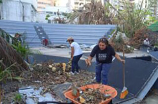 Secretaría de Cultura #Guerrero continúan con labores de limpieza en el Auditorio al aire libre “Eloína López