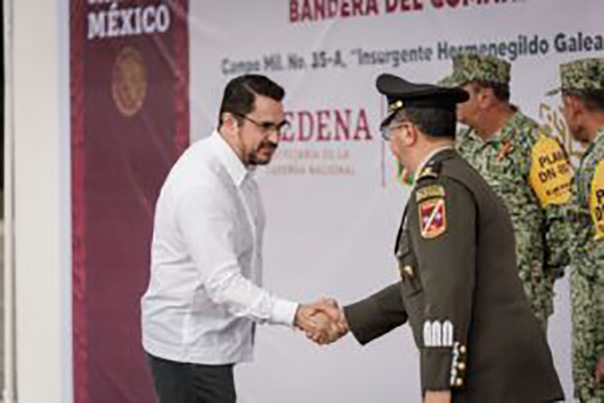 Asiste Ludwig Marcial a la toma de posesión de la 35a. Zona Militar del General Jorge Pedro Nieto Sánchez