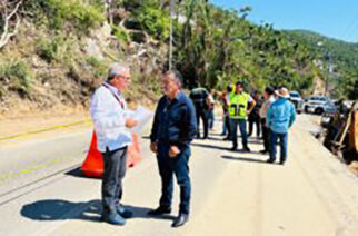 Atienden de manera conjunta estado y federación el socavón en la avenida Escénica